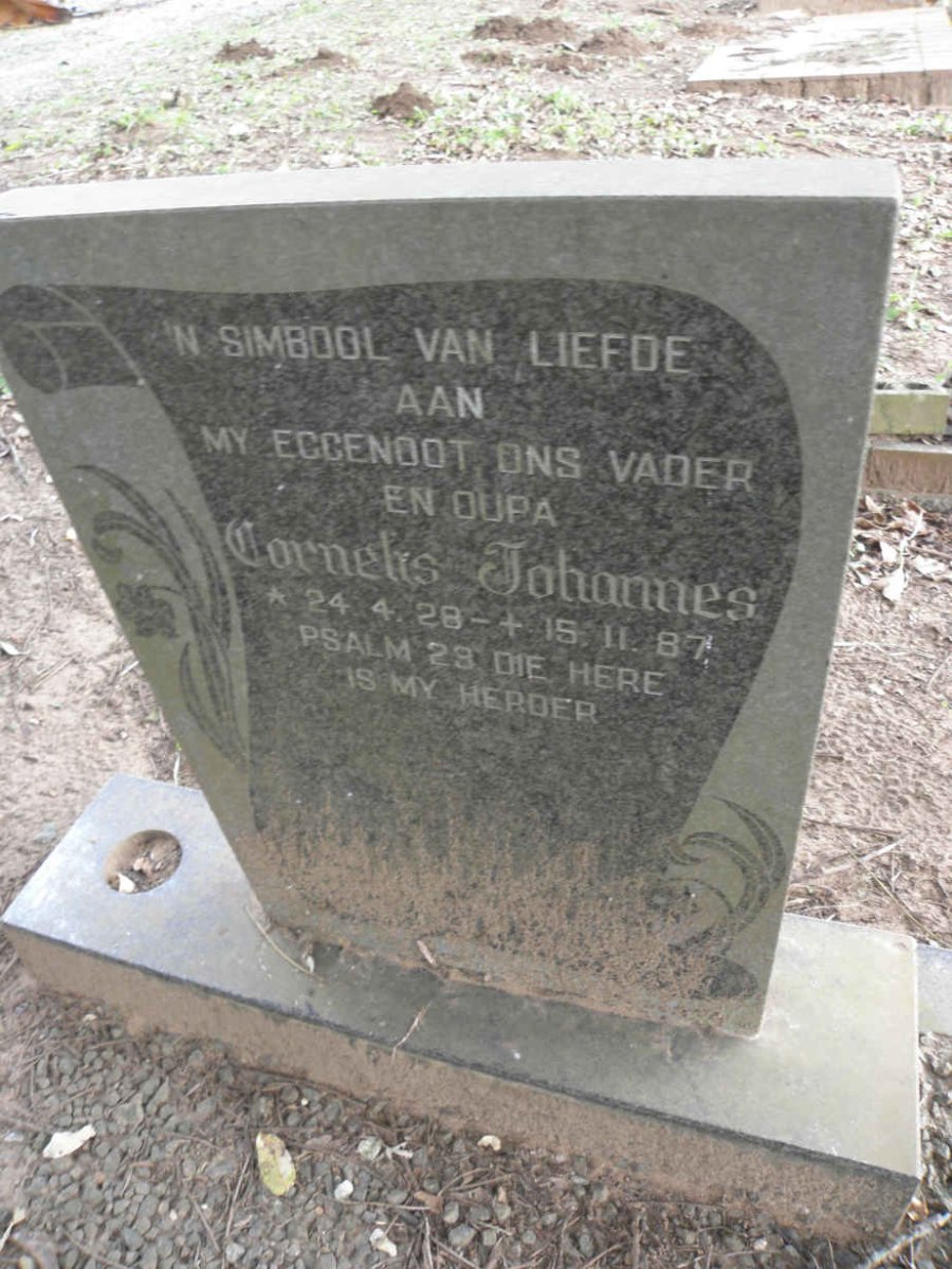 ? Cornelis Johannes 1928-1987