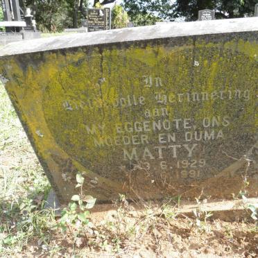 ? Matty 1929-1991
