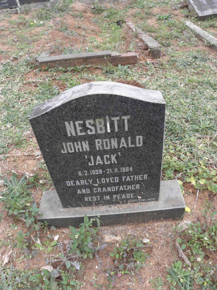NESBITT John Ronald 1909-1984