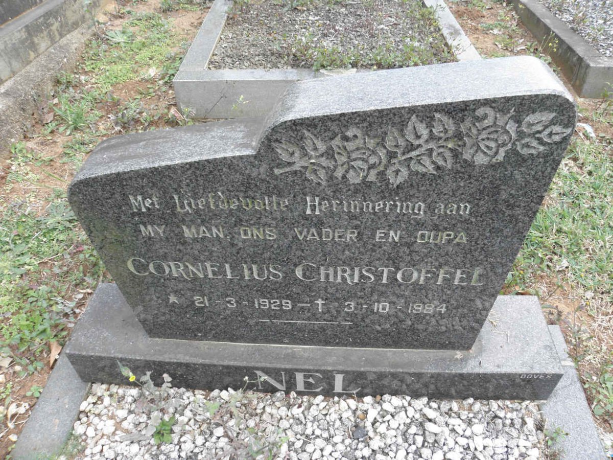 NEL Cornelius Christoffel 1929-1984