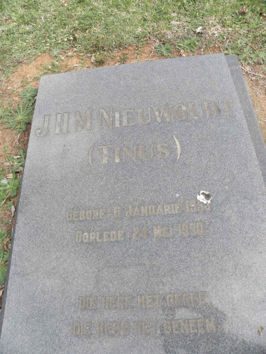 NIEUWOUDT J.H.M. 1953-1990