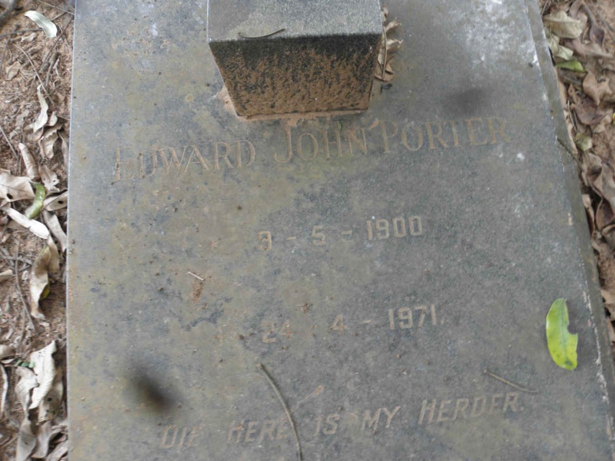 PORTER Edward John 1900-1971