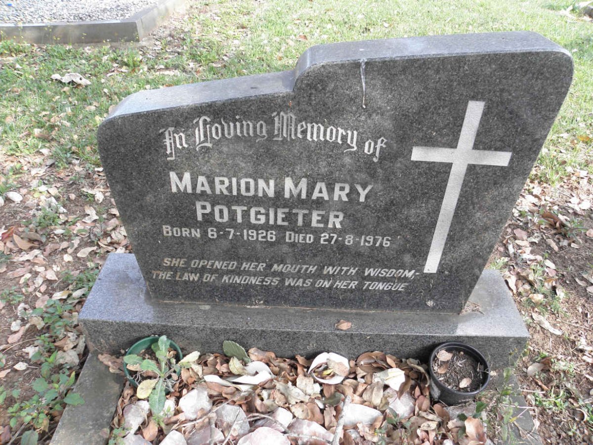 POTGIETER Marion Mary 1926-1976