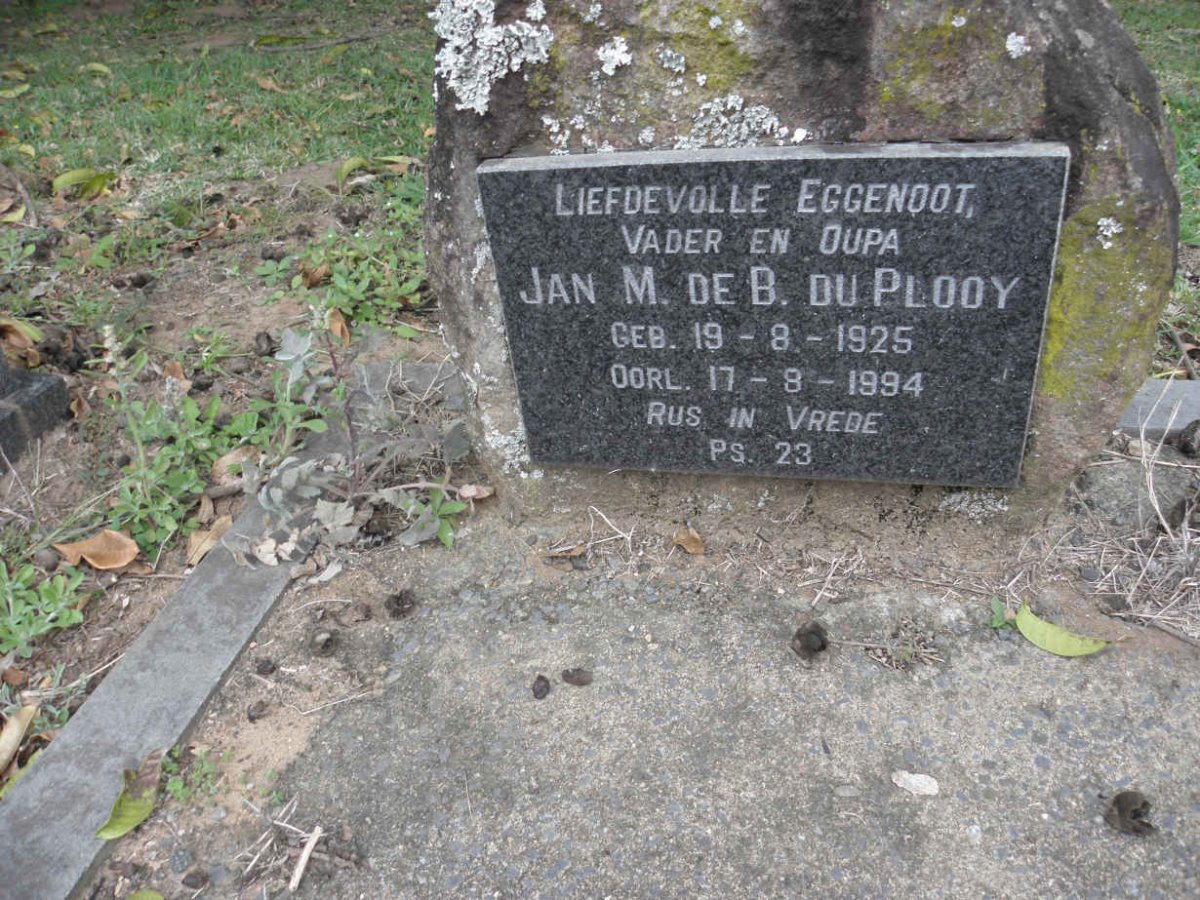 PLOOY Jan M. De B., du 1925-1994
