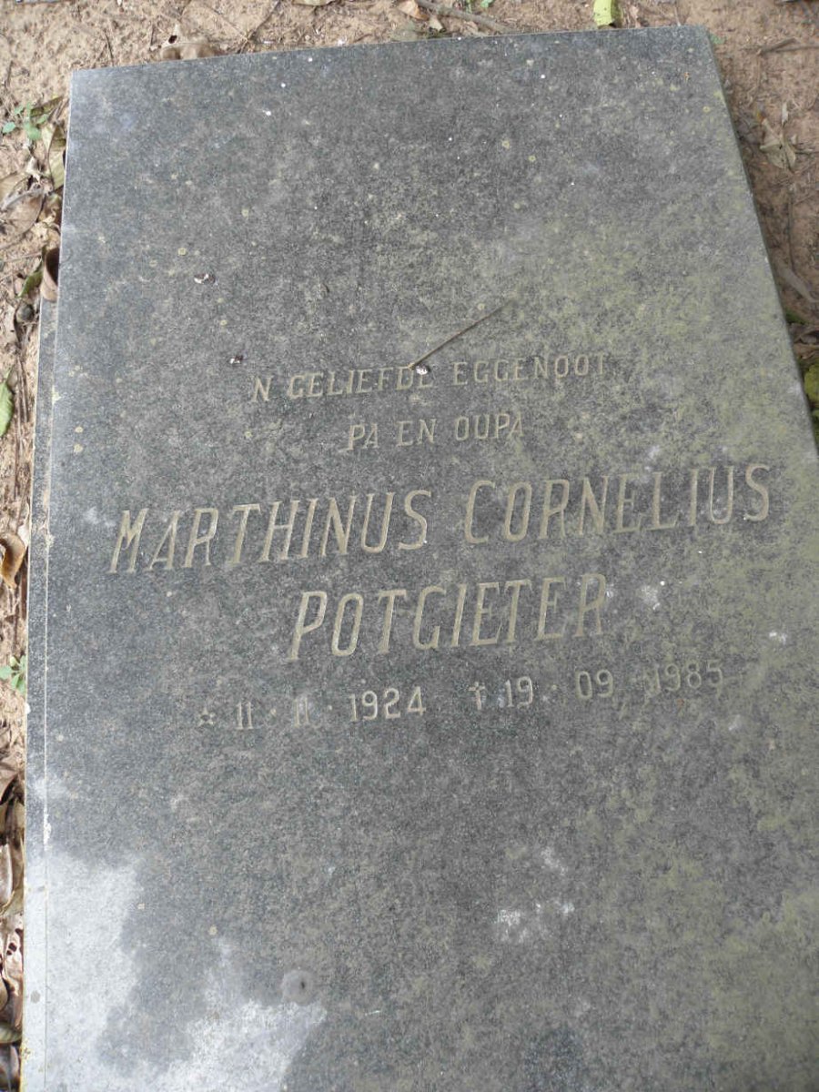 POTGIETER Marthinus Cornelius 1924-1985
