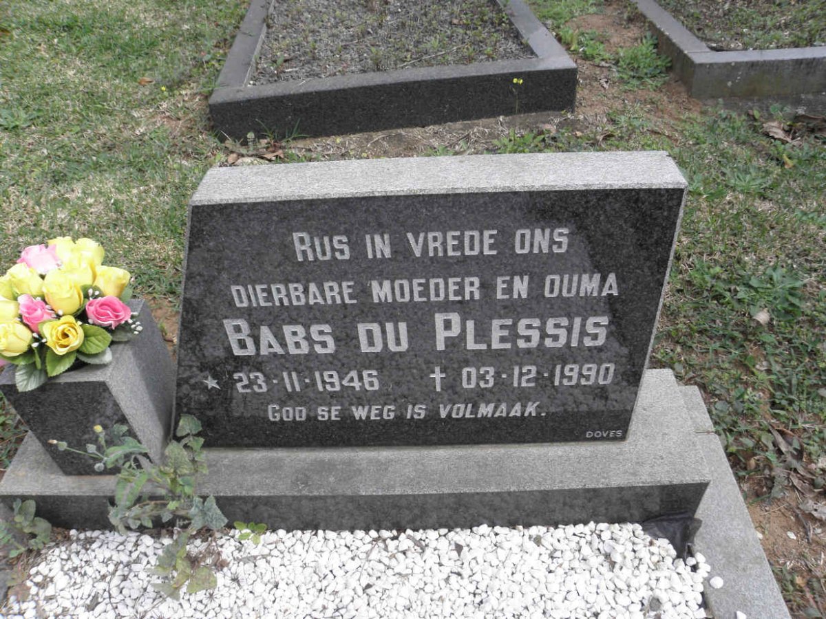 PLESSIS Babs, du 1946-1990
