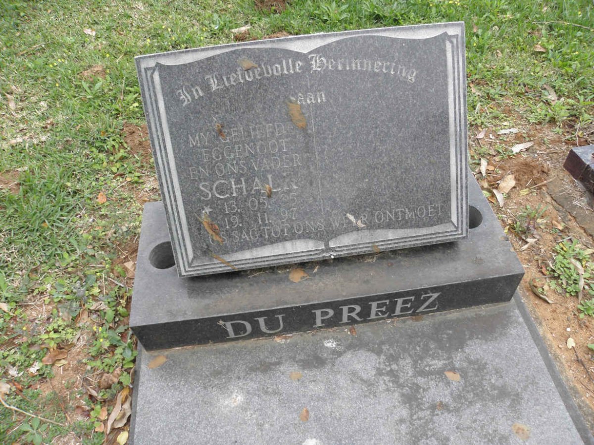 PREEZ Schalk, du 1935-1997
