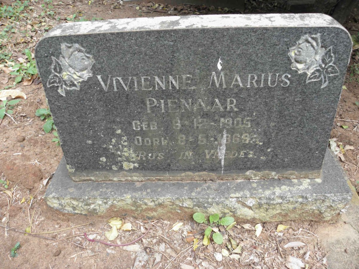 PIENAAR Vivienne Marius 1905-1969