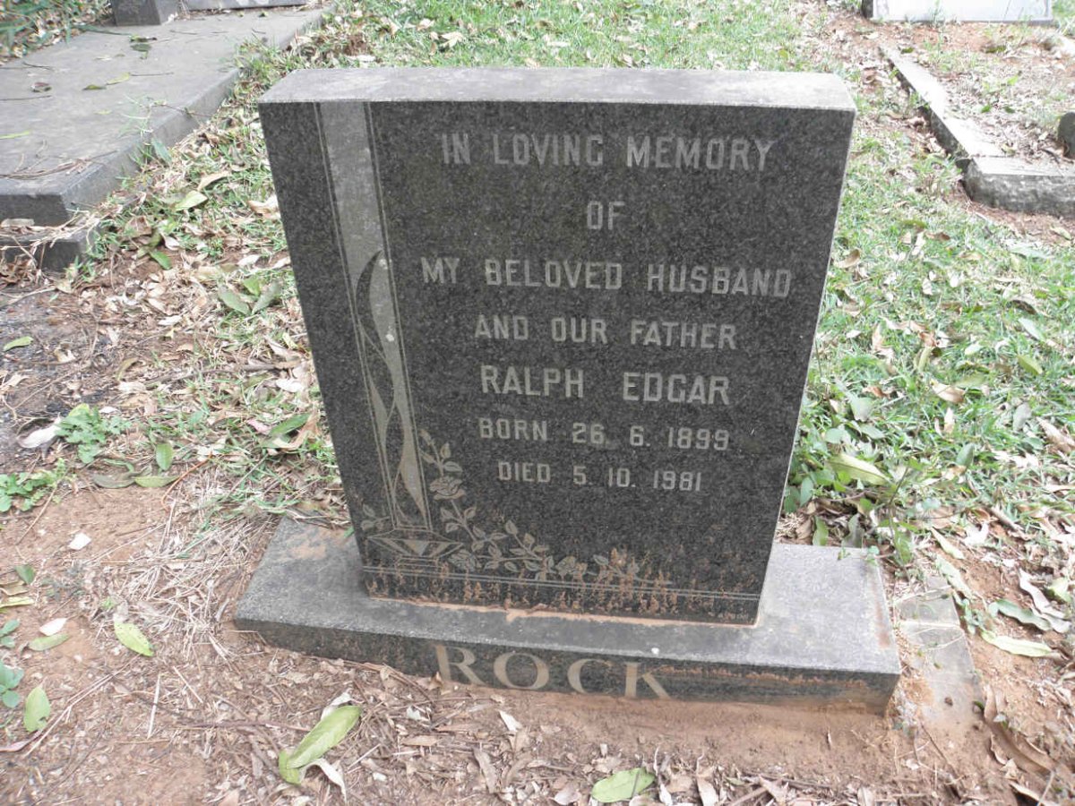 ROCK Ralph Edgar 1899-1981