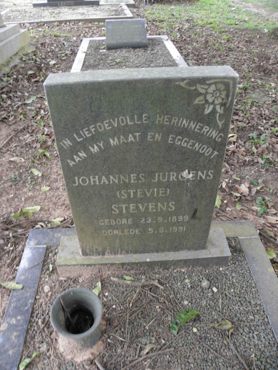STEVENS Johannes Jurgens 1899-1991