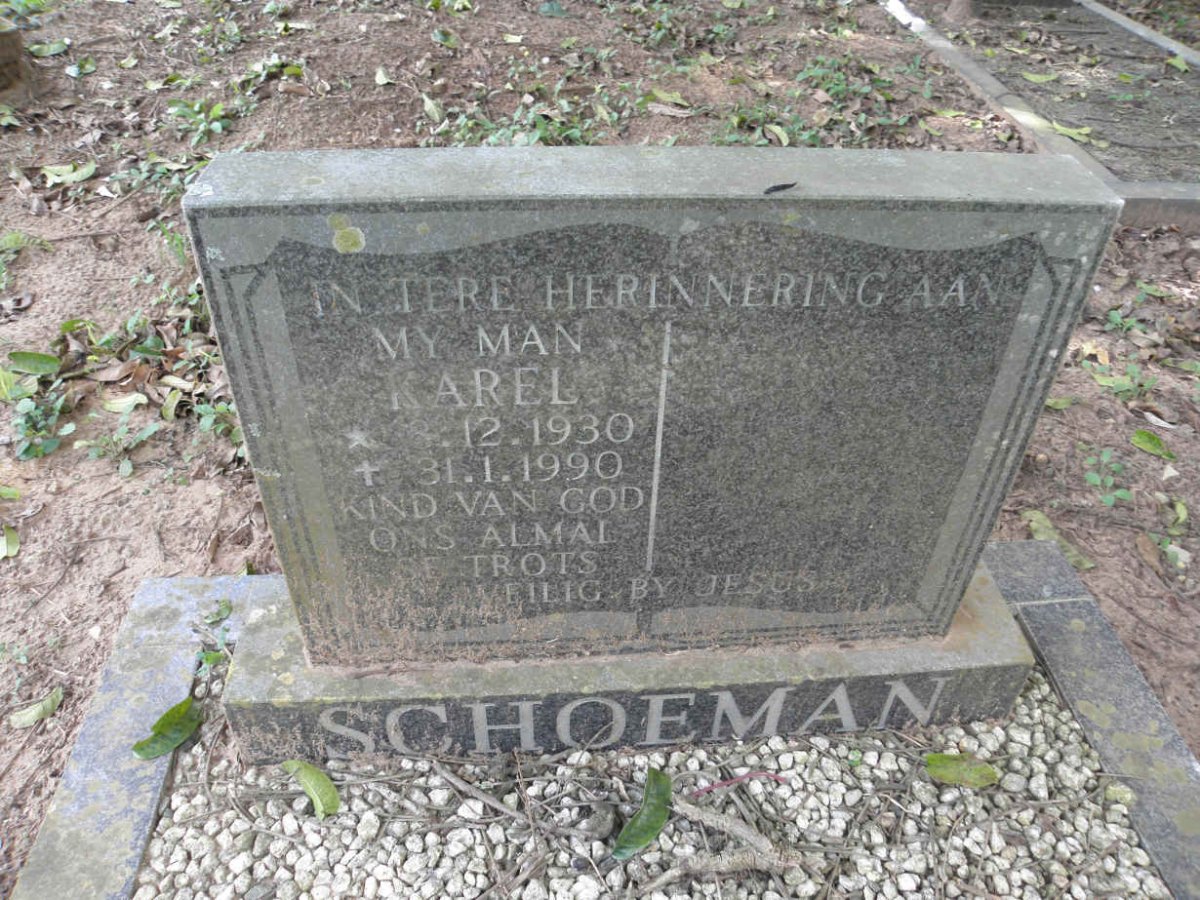 SCHOEMAN Karel 1930-1990