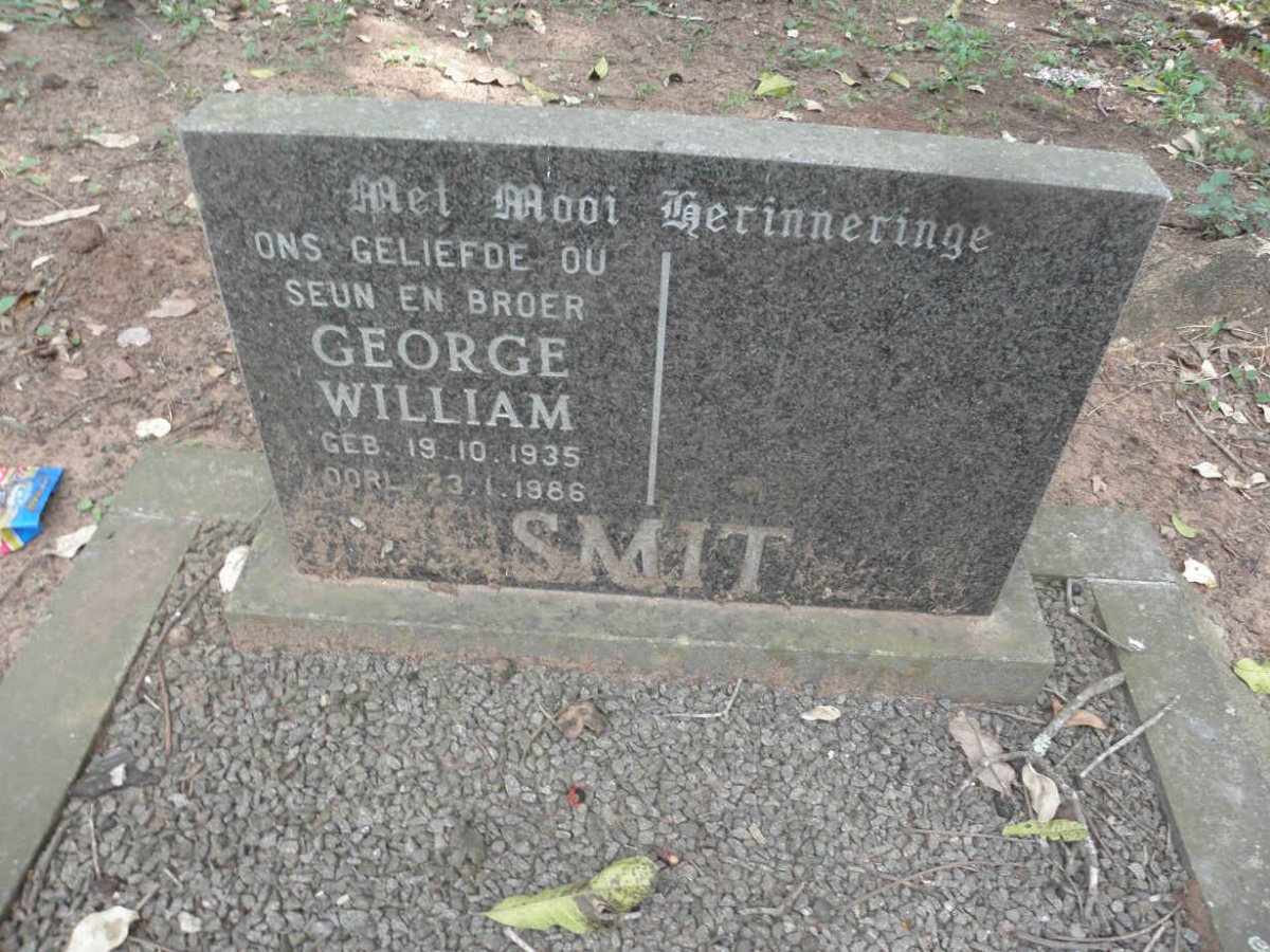 SMIT George William 1935-1986