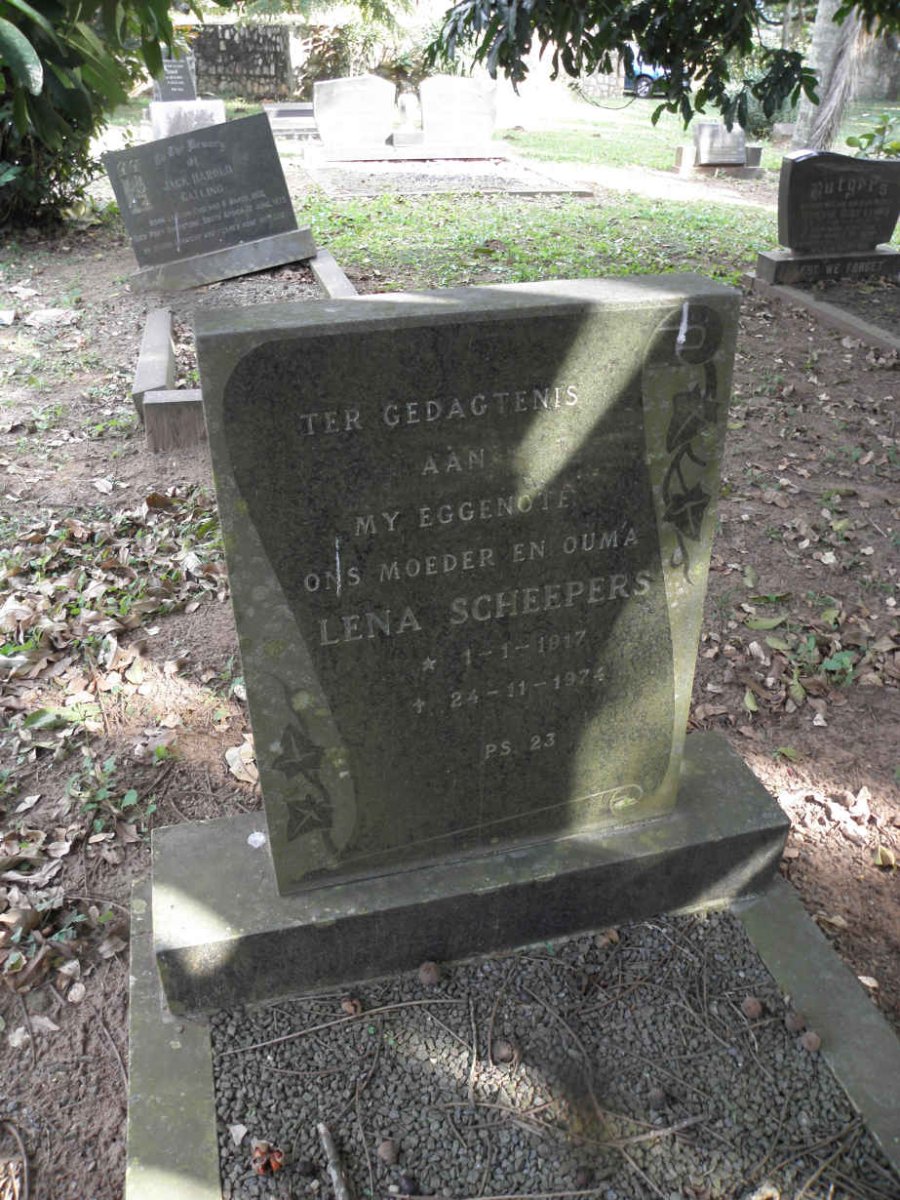 SCHEEPERS Lena 1917-1974