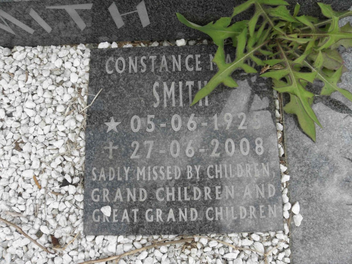 SMITH Constance Maud 1925-2008