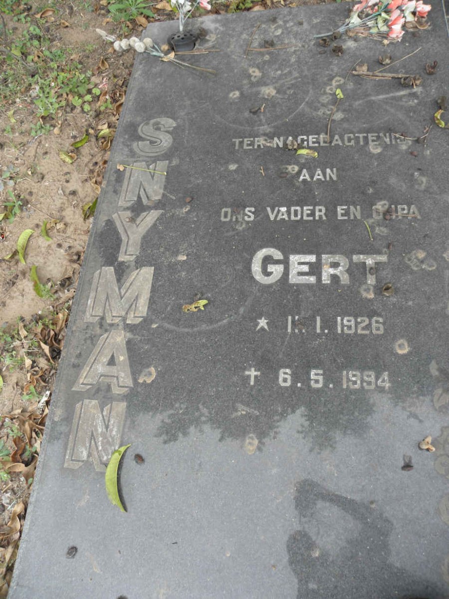 SNYMAN Gert 1926-1994