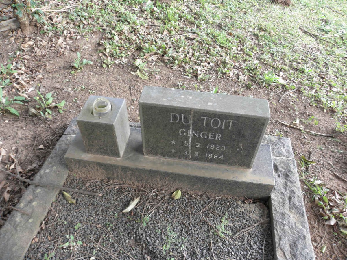 TOIT Ginger, du 1923-1984