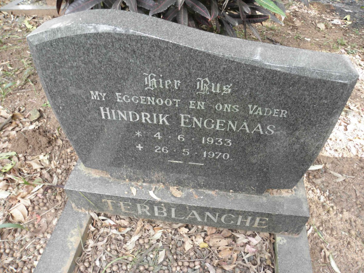 TERBLANCHE Hindrik Engenaas 1933-1970