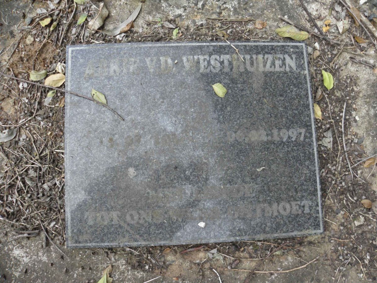 WESTHUIZEN Adrie, v.d. -1997