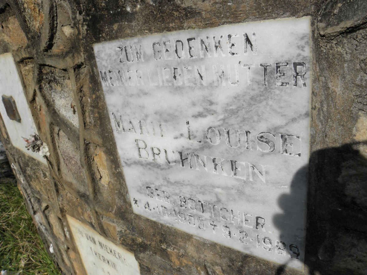 BRUHNKEN Marie Louise nee BOTTGHER 1900-1986