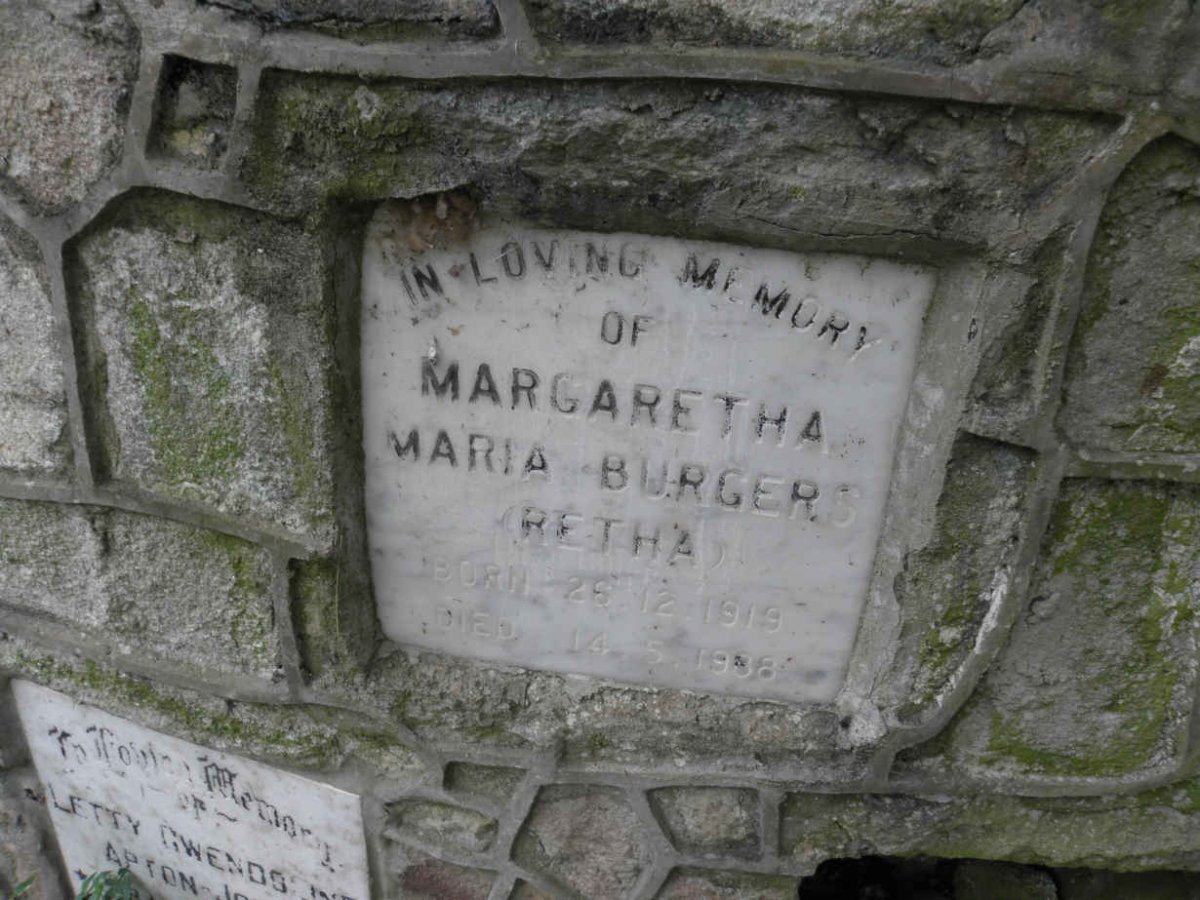 BURGERS Margaretha Maria 1919-1988