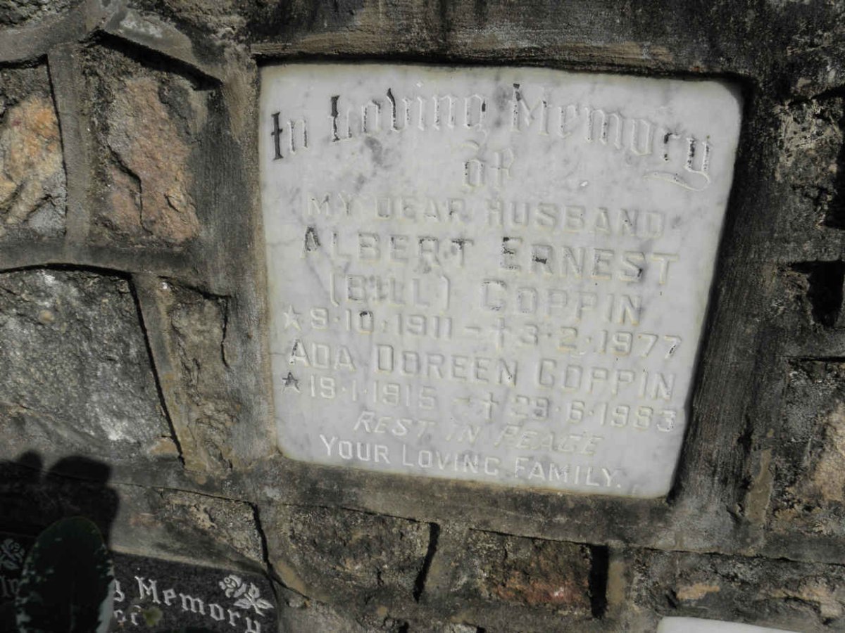 COPPIN Albert 1911-1977 &amp; Ada Doreen 1915-1983