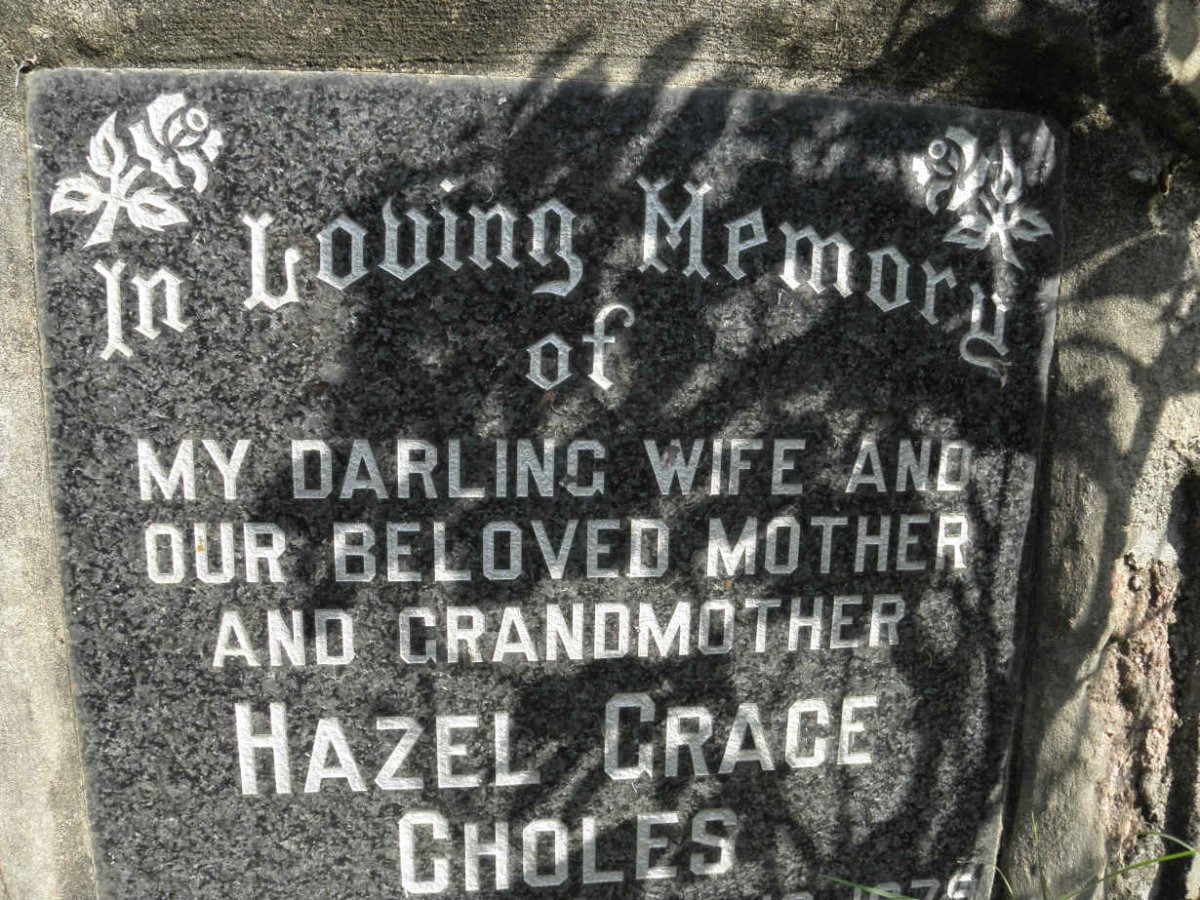 CHOLES Hazel Grace -197?