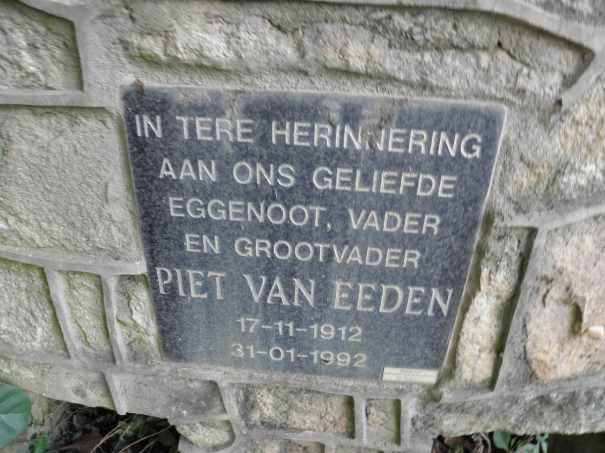 EEDEN Piet, van 1912-1992