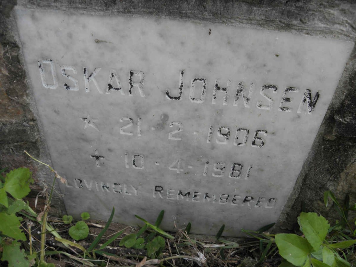JOHNSEN Oskar 1906-1981