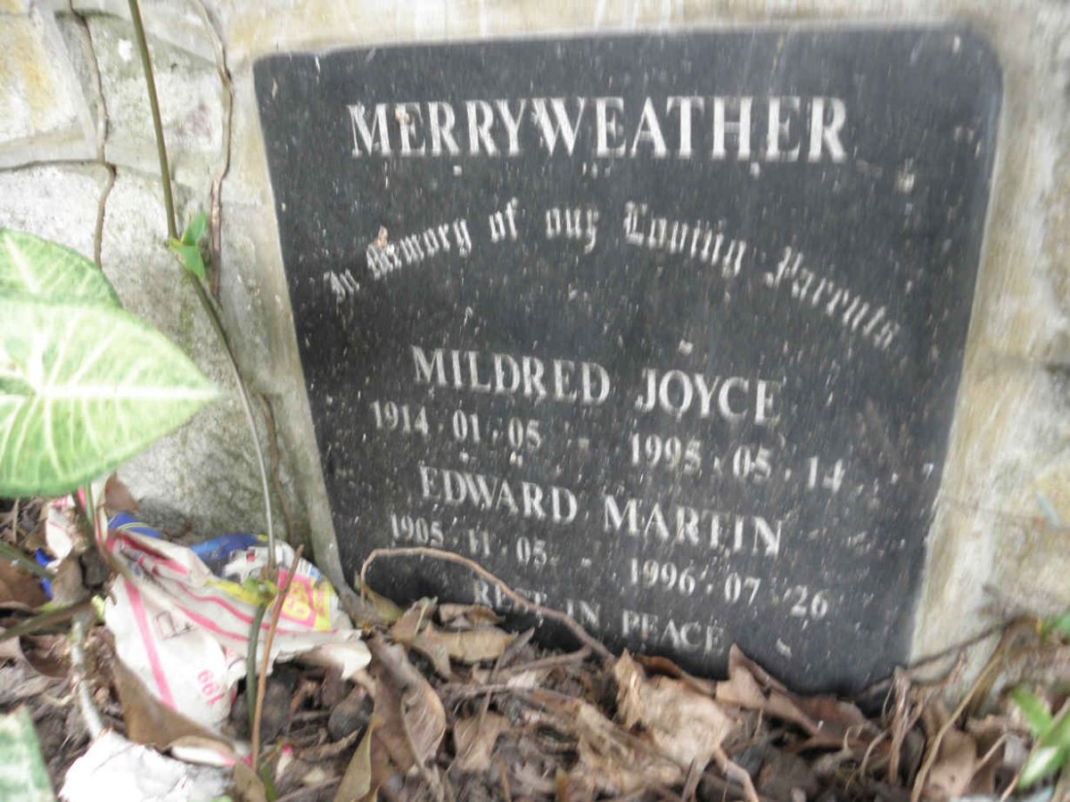 MERRYWEATHER Mildred Joyce 1905-1996