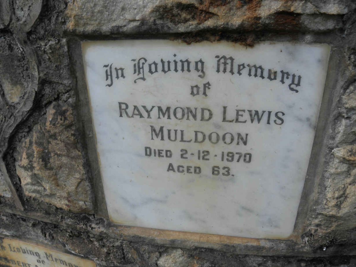 MULDOON Raymond Lewis -1970