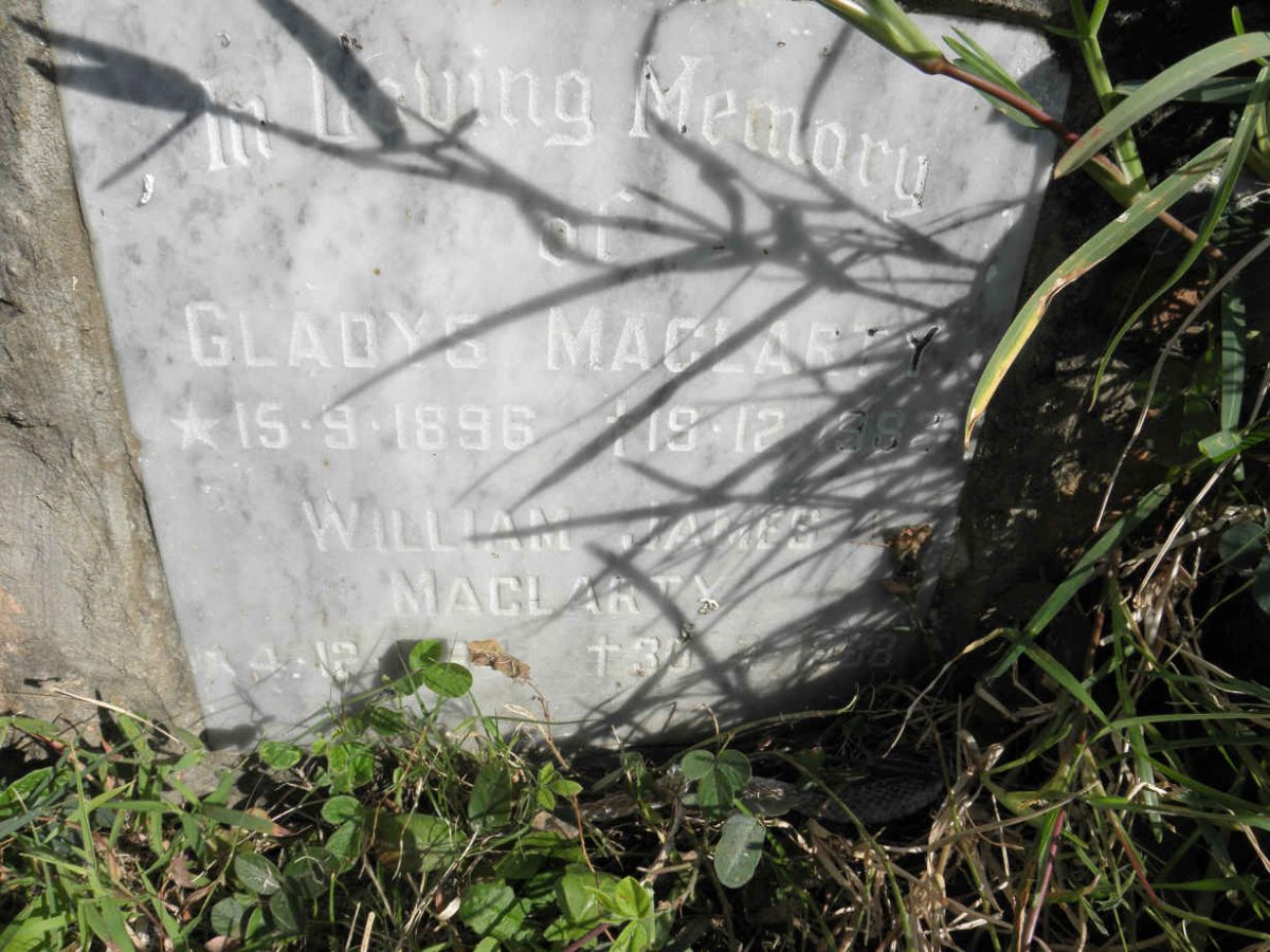 MACLARTY William James 1894-1988 &amp; Gladys 1896-1982
