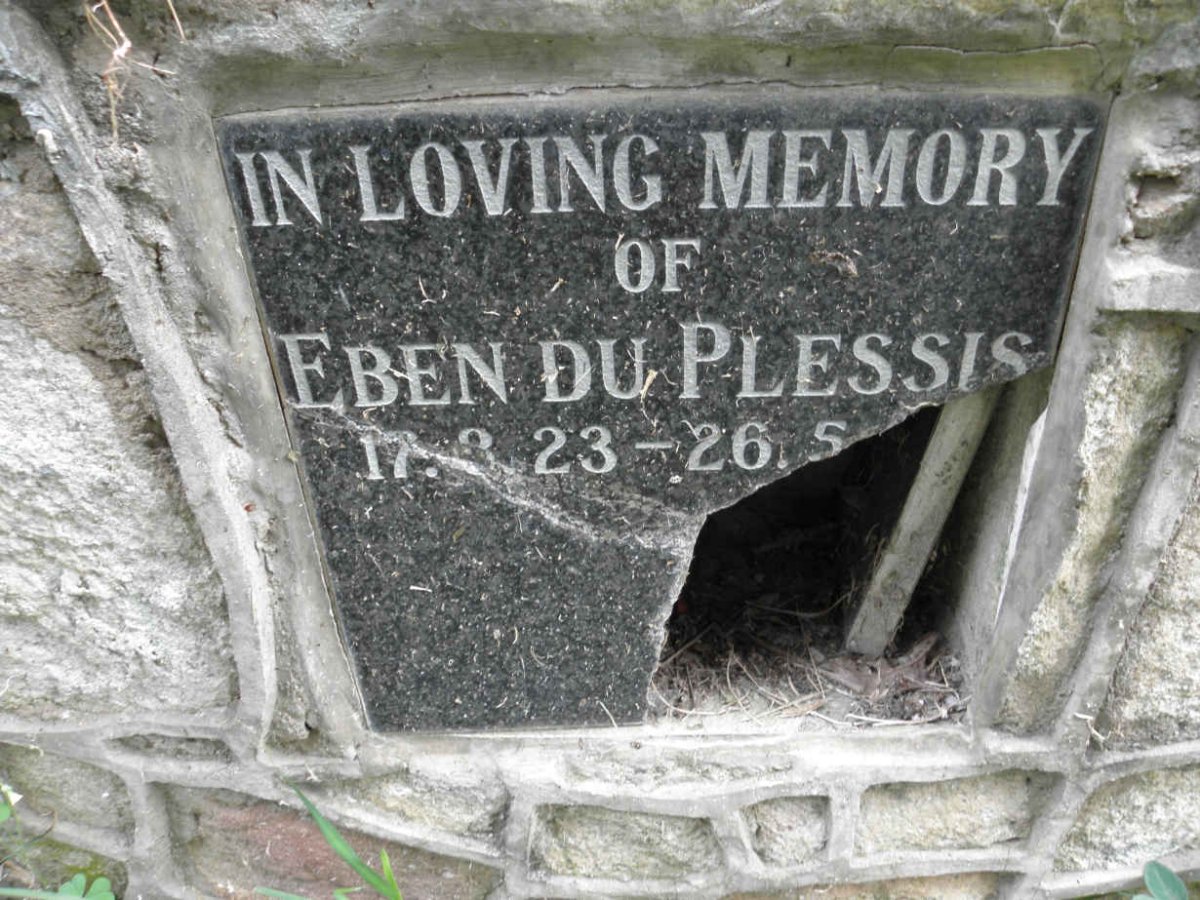 PLESSIS Eben, du 1923-19??