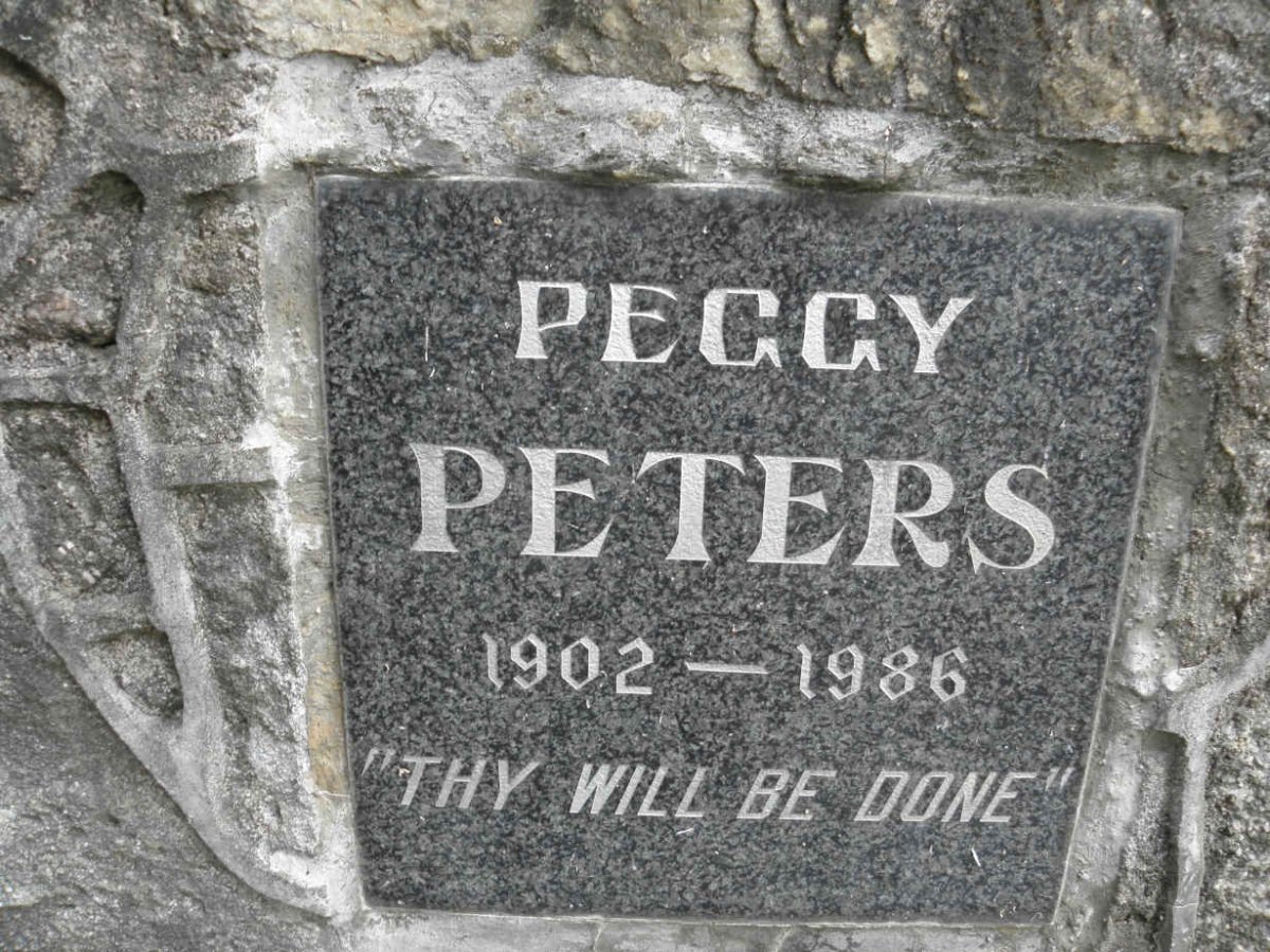 PETERS Peggy 1902-1986