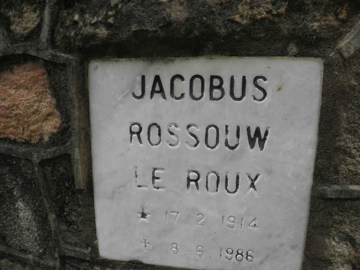 ROUX Jacobus Rossouw, le 1914-1986