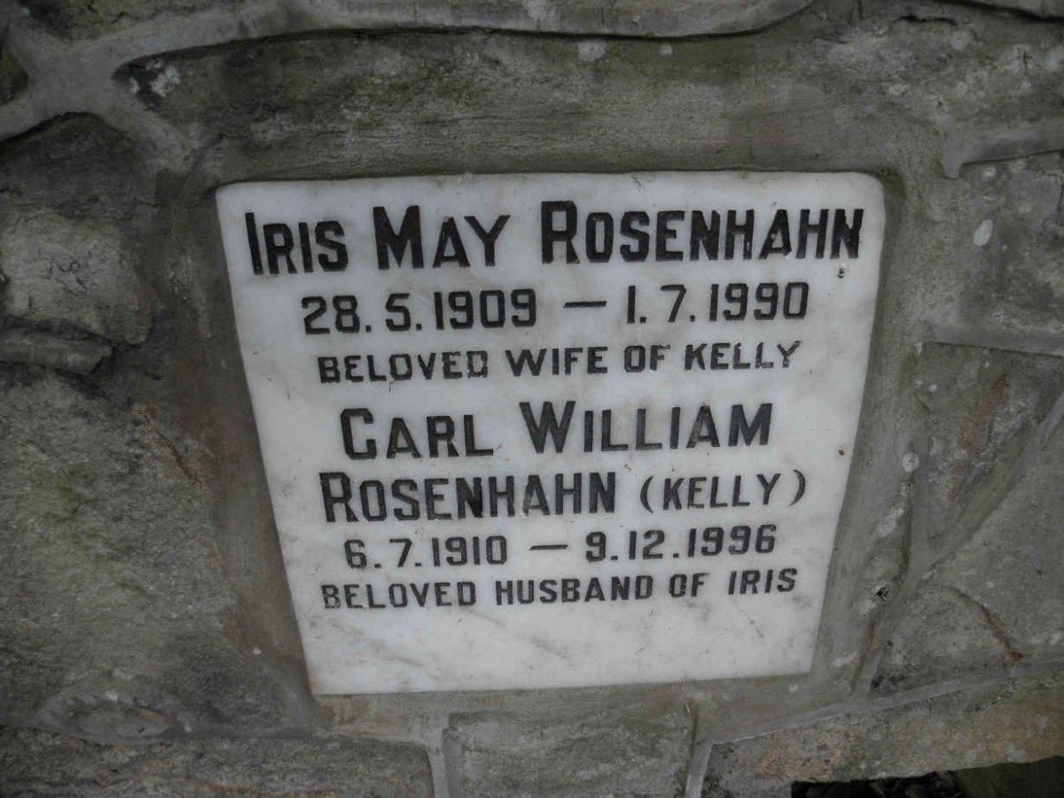 ROSENHAHN Carl William 1910-1996 &amp; Iris May 1909-1990