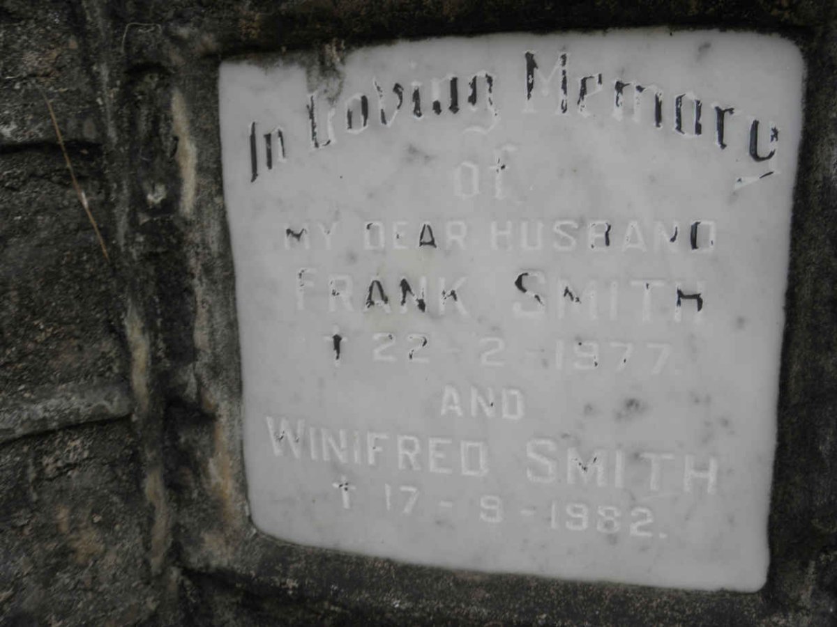SMITH Frank -1977 &amp; Winifred -1982