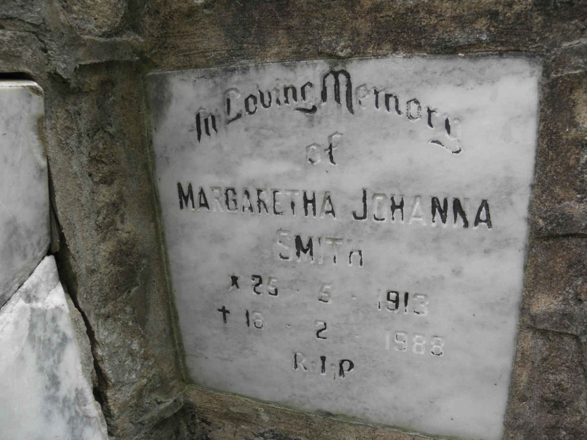 SMITH Margaretha Johanna 1913-1988