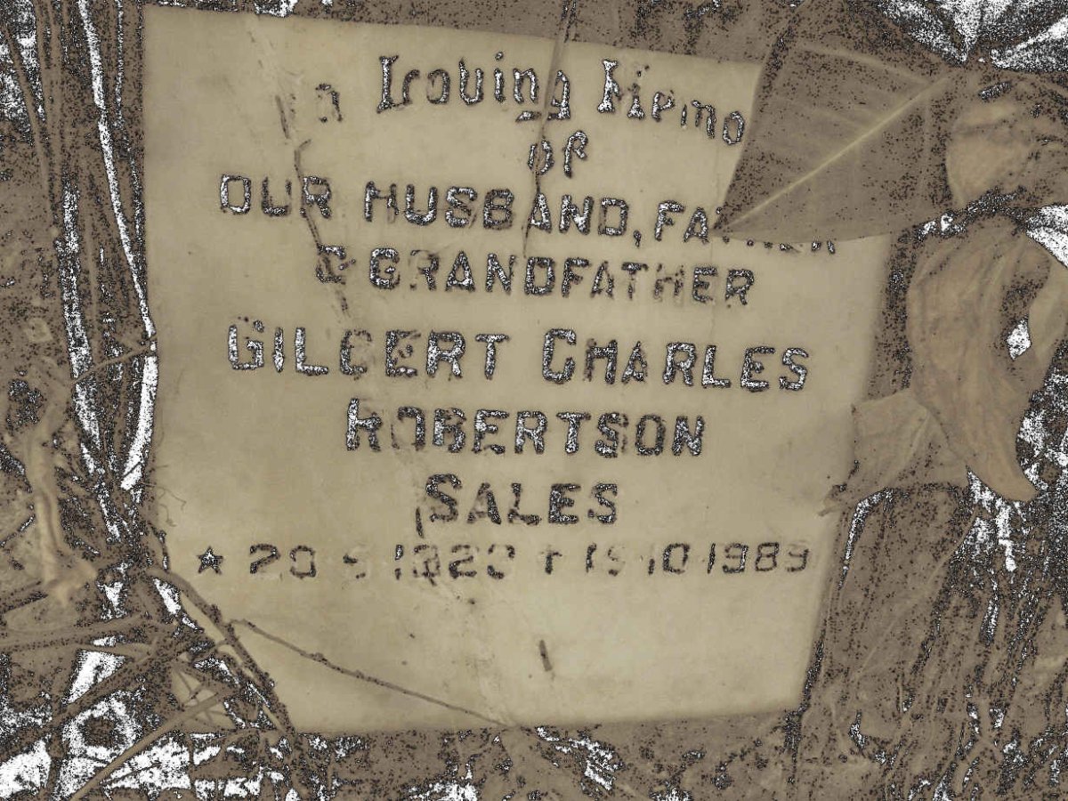 SALES Gilbert Charles Robertson 1923-1989