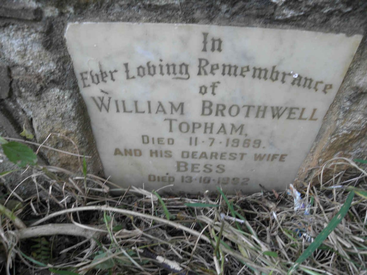TOPHAM William Brothwell -1969 &amp; Bess -1992