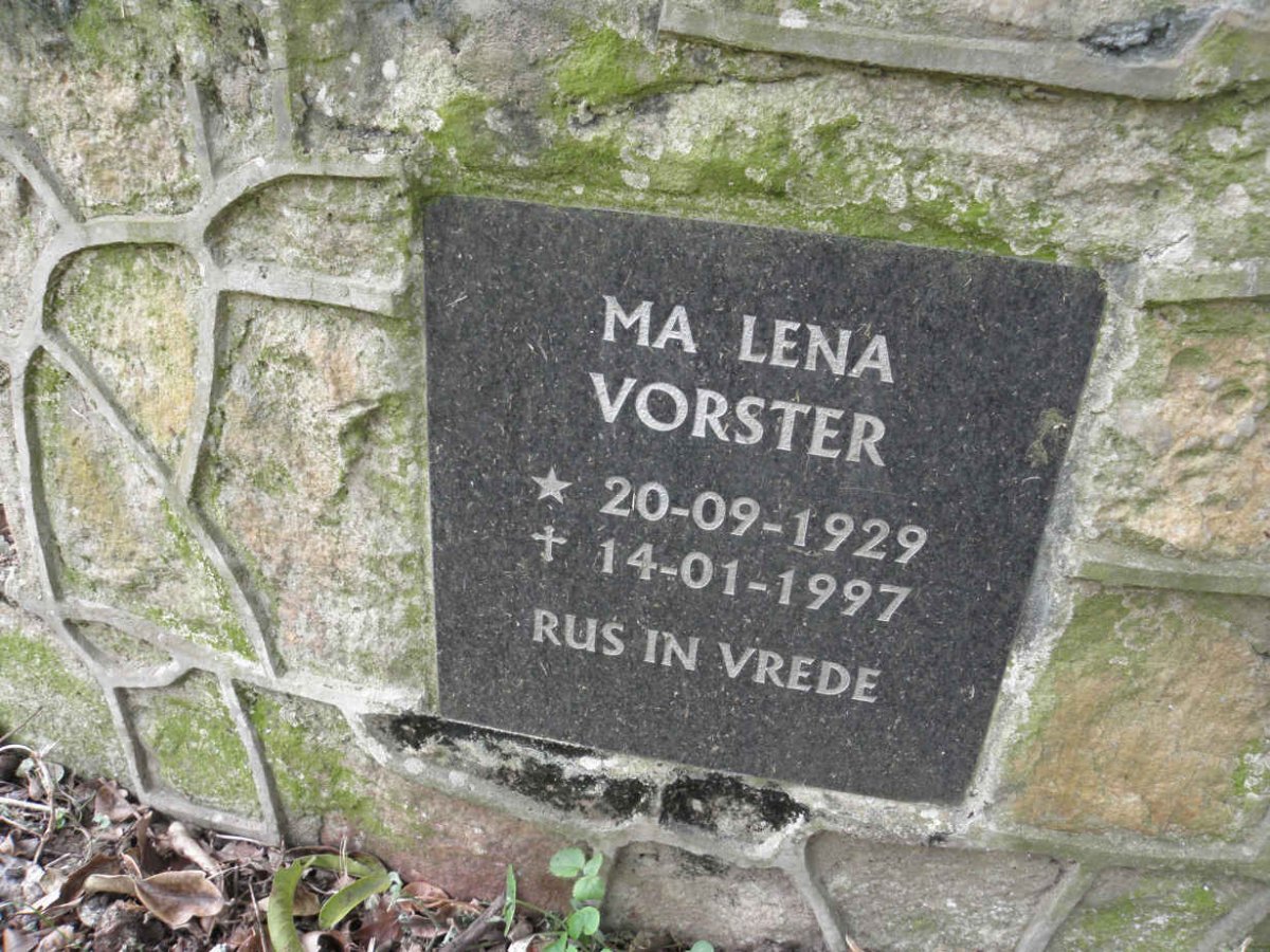 VORSTER Lena 1929-1997