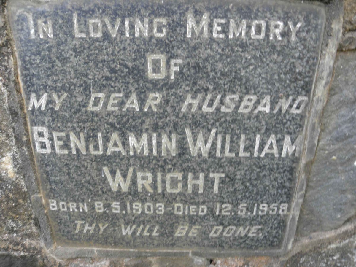 WRIGHT Benjamin william 1903-1958