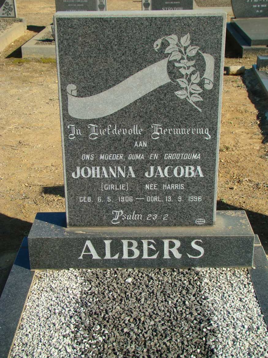 ALBERS Johanna Jacoba neé HARRIS 1906-1996