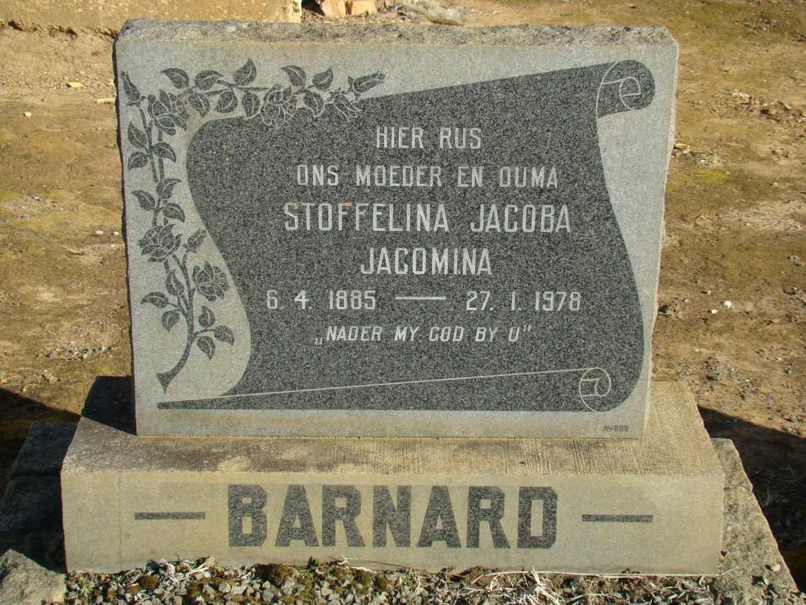 BARNARD Stoffelina Jacoba Jacomina 1885-1978