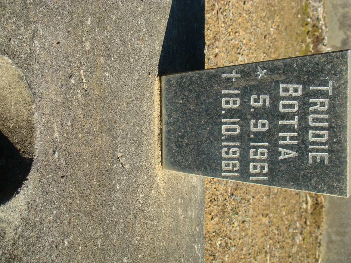 BOTHA Trudie 1961-1961