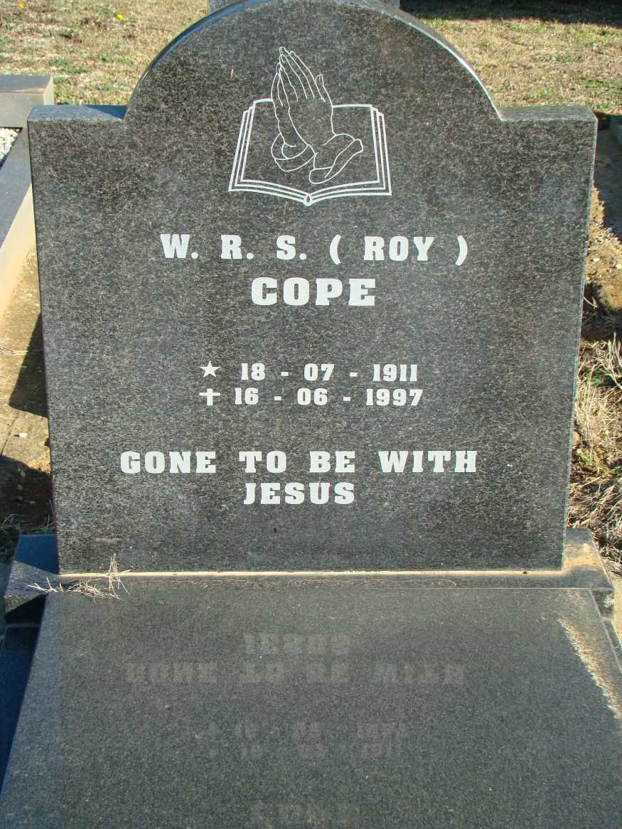 COPE W.R.S. 1911-1997