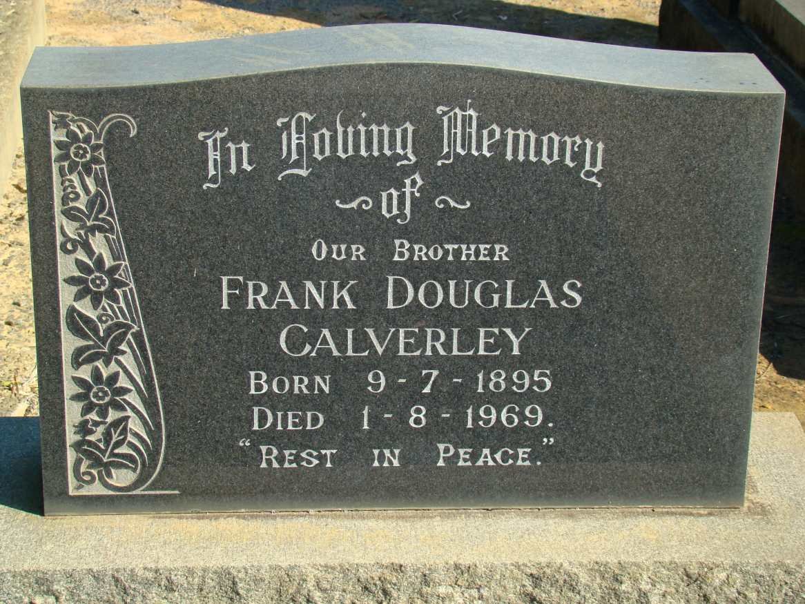 CALVERLEY Frank Douglas 1895-1969