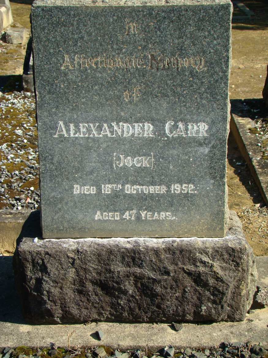 CARR Alexander -1952