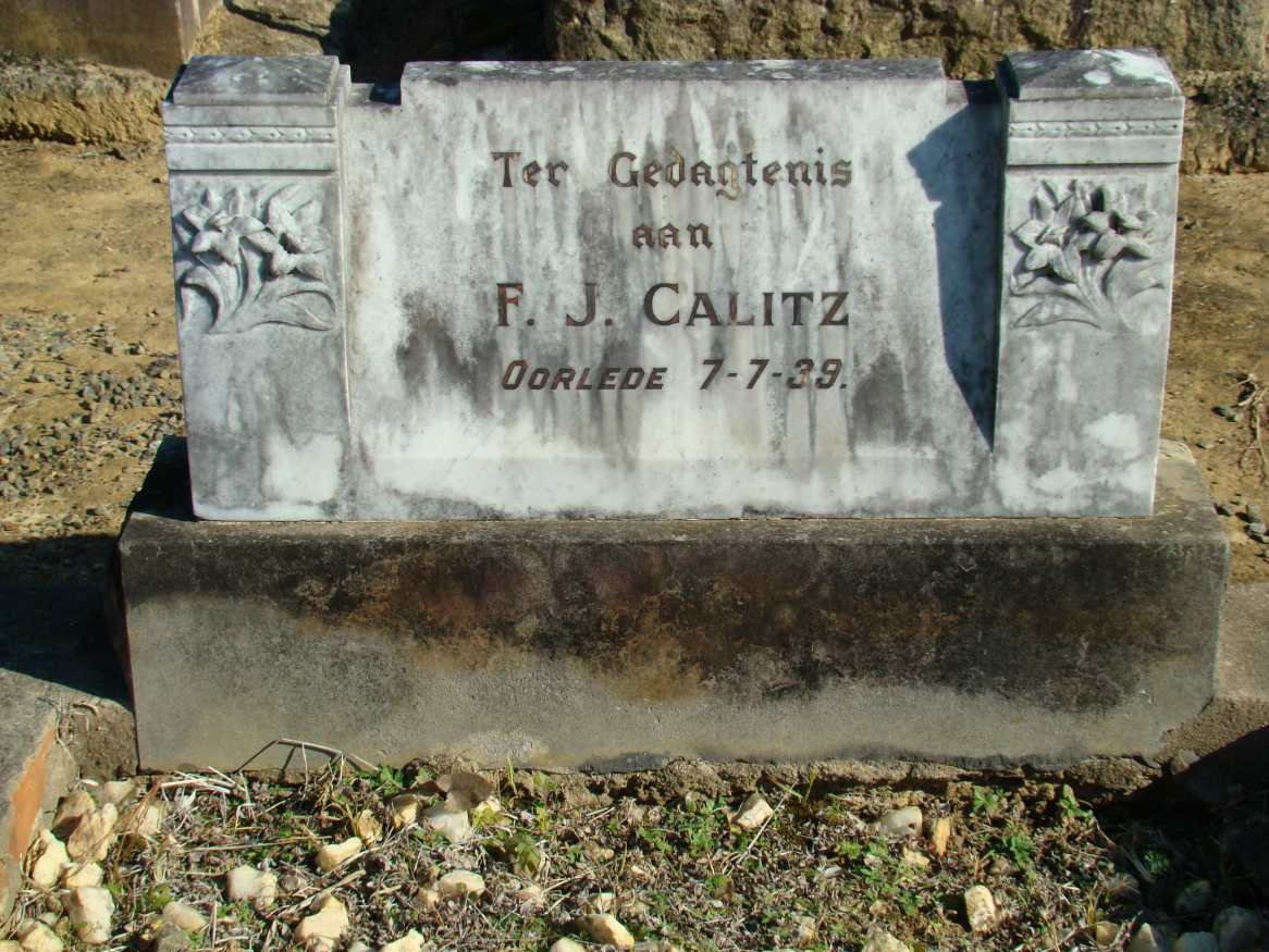 CALITZ F.J. -1939