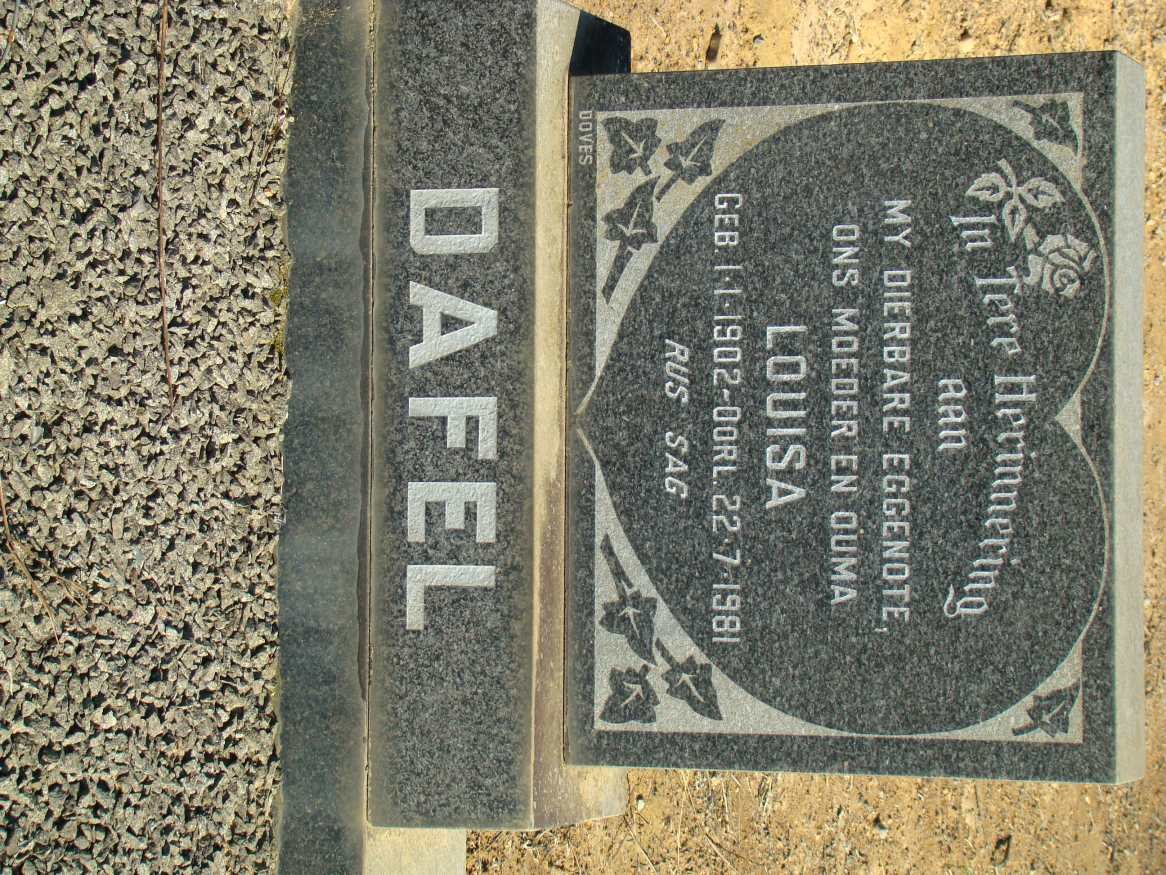 DAVEL Louisa 1902-1981
