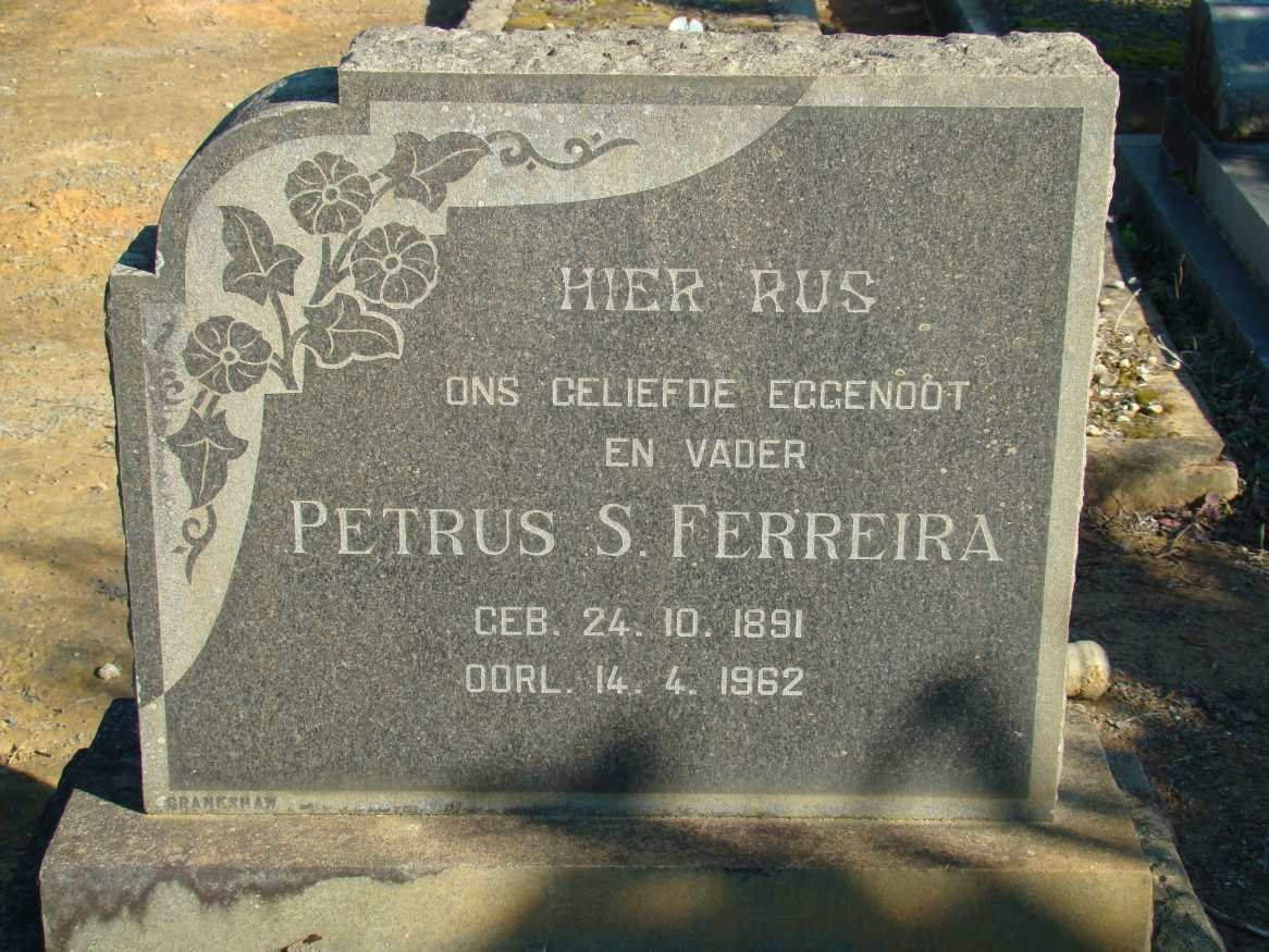 FERREIRA Petrus S. 1991-1962